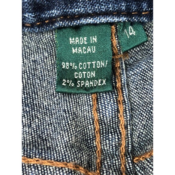 Ralph Lauren Lauren Jeans Women's US 14 Blue Denim Straight Leg Cotton Stretch - Picture 9 of 9